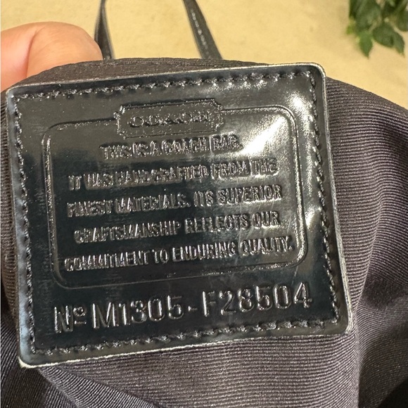 Coach F28504 Signature Stripe Tote Black Gray - Picture 7 of 11